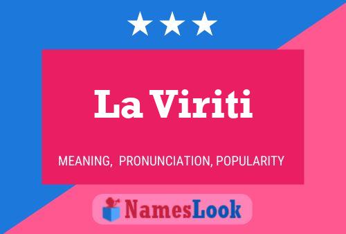 ملصق اسم La Viriti