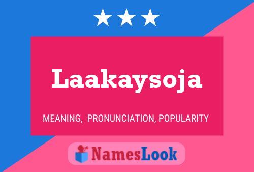 ملصق اسم Laakaysoja