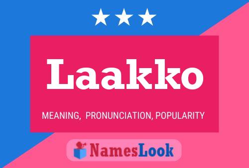 ملصق اسم Laakko