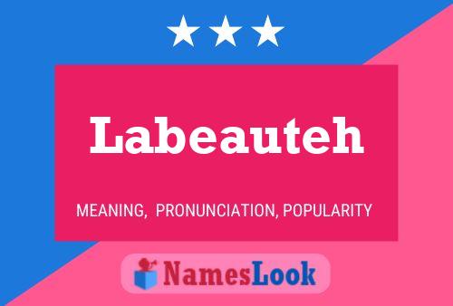 ملصق اسم Labeauteh