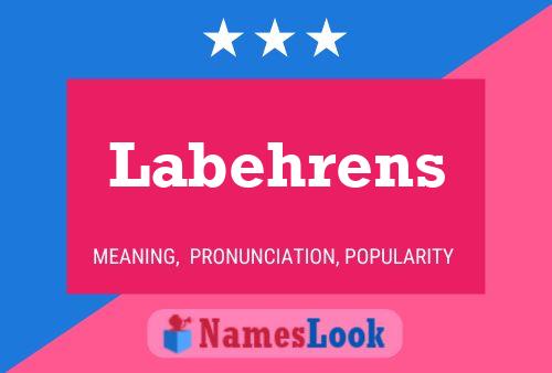 ملصق اسم Labehrens