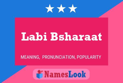 ملصق اسم Labi Bsharaat