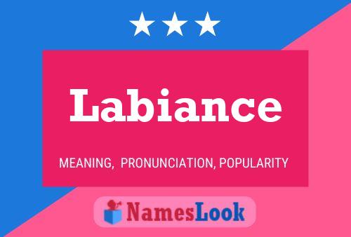 ملصق اسم Labiance