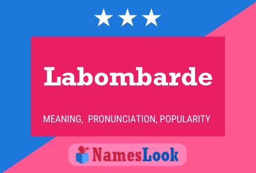 ملصق اسم Labombarde