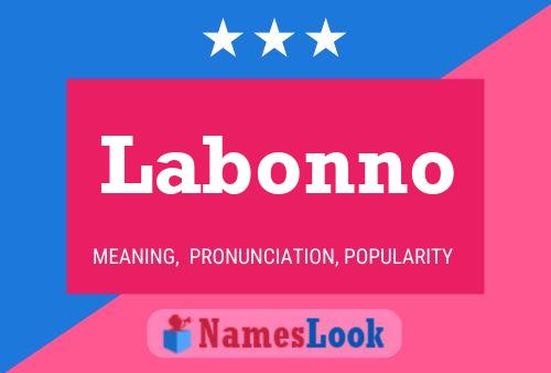 ملصق اسم Labonno