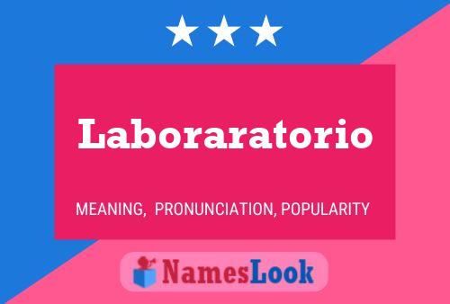 ملصق اسم Laboraratorio