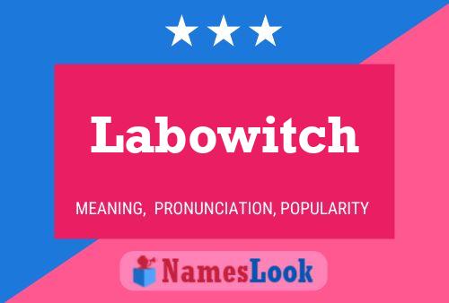 ملصق اسم Labowitch