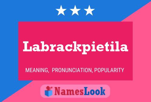 ملصق اسم Labrackpietila