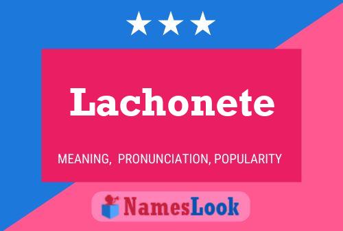 ملصق اسم Lachonete