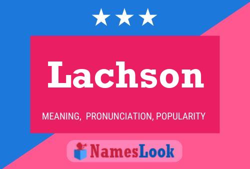 ملصق اسم Lachson