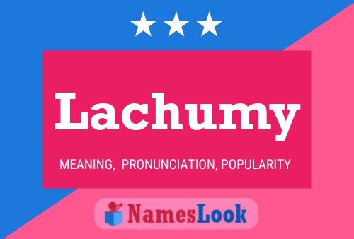 ملصق اسم Lachumy