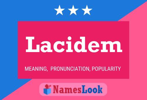 ملصق اسم Lacidem