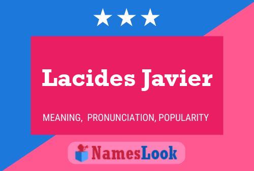 ملصق اسم Lacides Javier