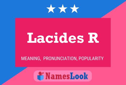 ملصق اسم Lacides R