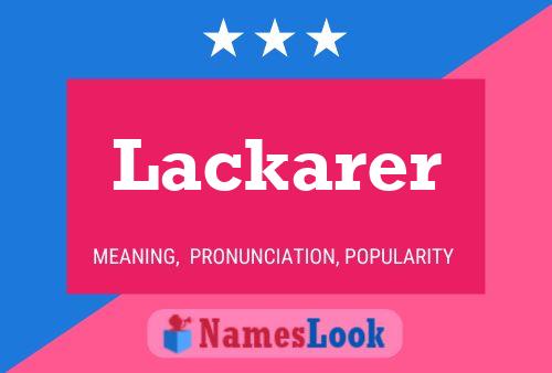 ملصق اسم Lackarer