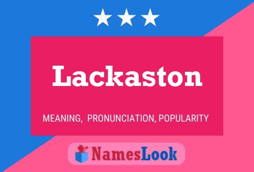 ملصق اسم Lackaston