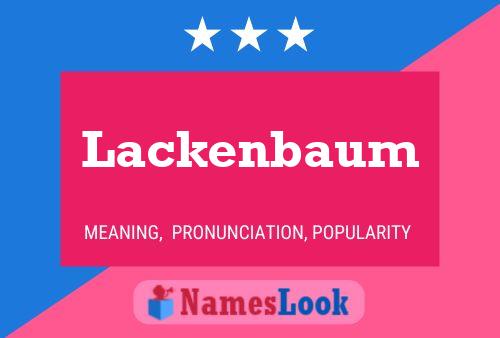 ملصق اسم Lackenbaum