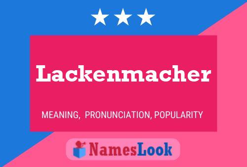 ملصق اسم Lackenmacher