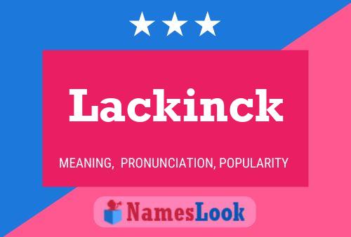 ملصق اسم Lackinck