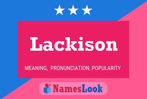 ملصق اسم Lackison