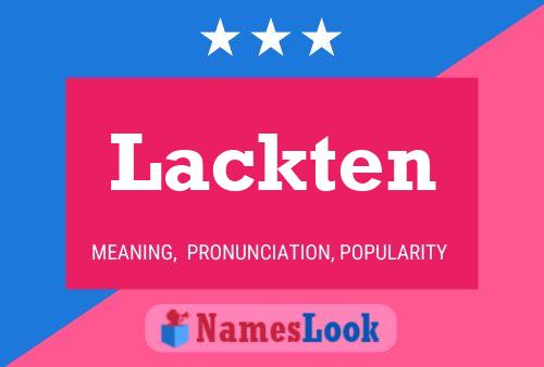 ملصق اسم Lackten