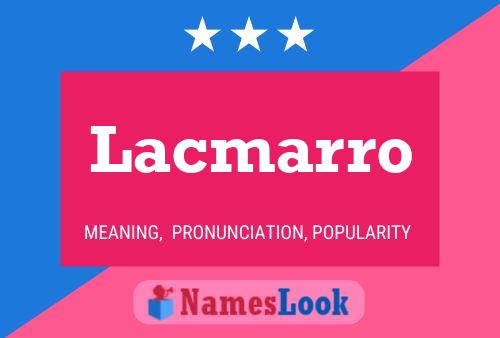 ملصق اسم Lacmarro