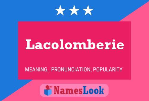 ملصق اسم Lacolomberie