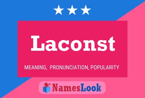 ملصق اسم Laconst