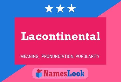 ملصق اسم Lacontinental