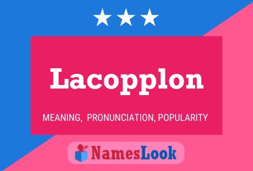 ملصق اسم Lacopplon