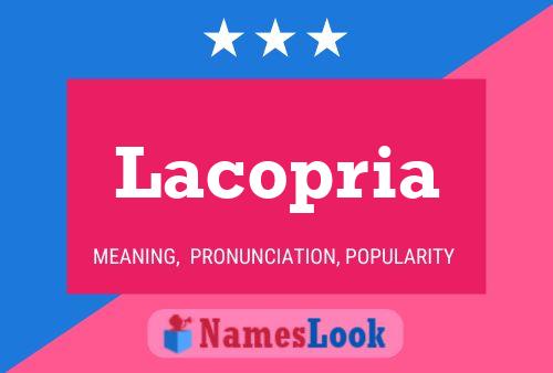 ملصق اسم Lacopria