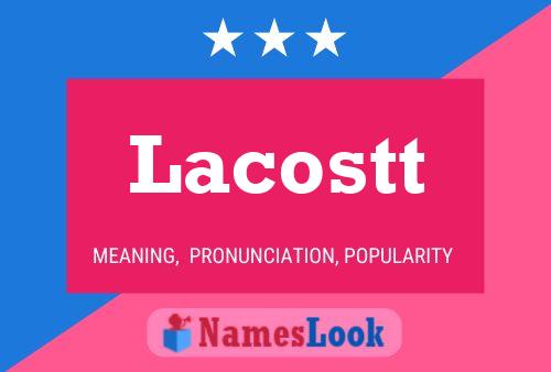 ملصق اسم Lacostt