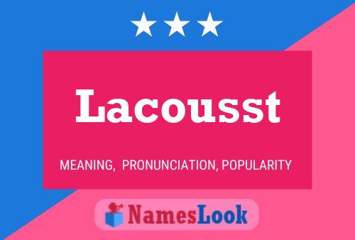 ملصق اسم Lacousst