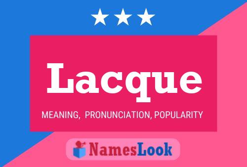 ملصق اسم Lacque