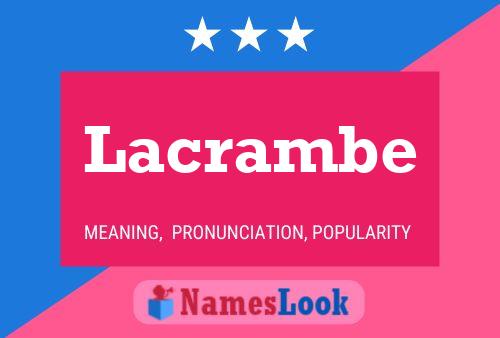 ملصق اسم Lacrambe