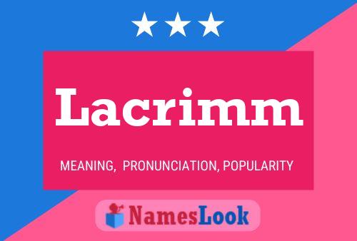 ملصق اسم Lacrimm