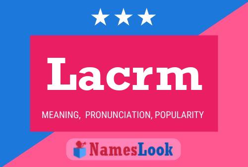 ملصق اسم Lacrm