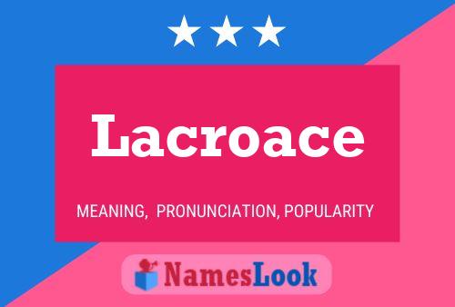 ملصق اسم Lacroace