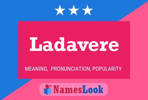 ملصق اسم Ladavere