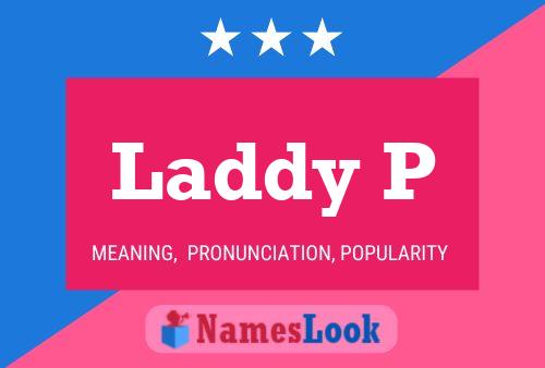 ملصق اسم Laddy P