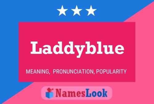 ملصق اسم Laddyblue