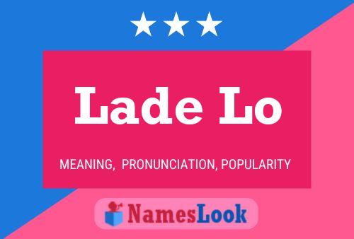 ملصق اسم Lade Lo