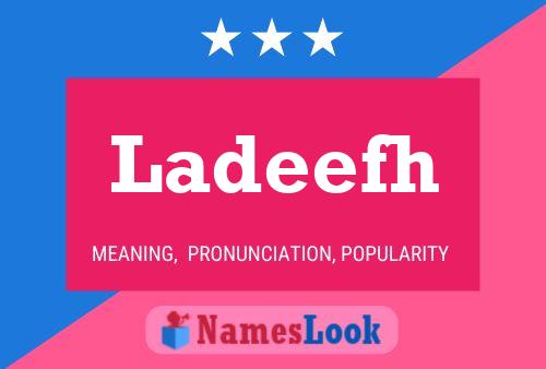 ملصق اسم Ladeefh