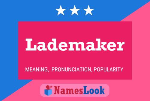 ملصق اسم Lademaker