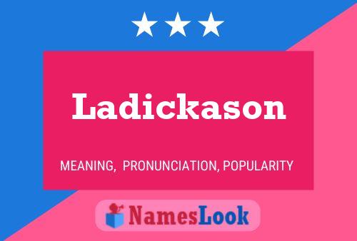 ملصق اسم Ladickason