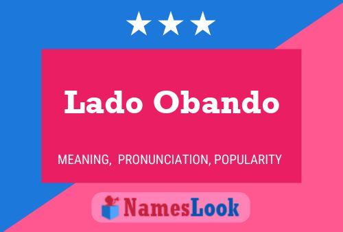 ملصق اسم Lado Obando