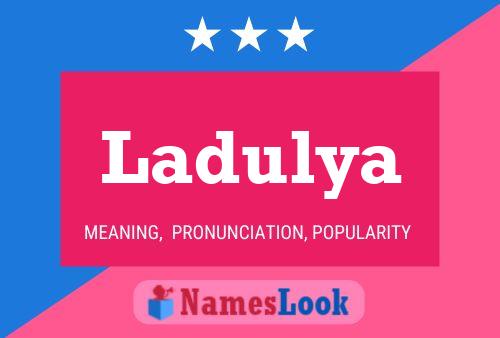 ملصق اسم Ladulya