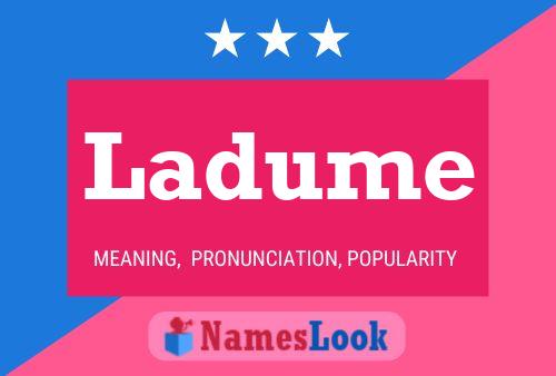 ملصق اسم Ladume