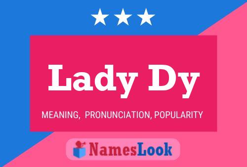 ملصق اسم Lady Dy