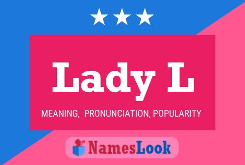 ملصق اسم Lady L